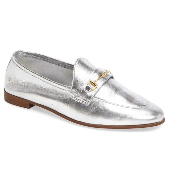 Topshop Shoes - Topshop Silver Karpenter Loafers